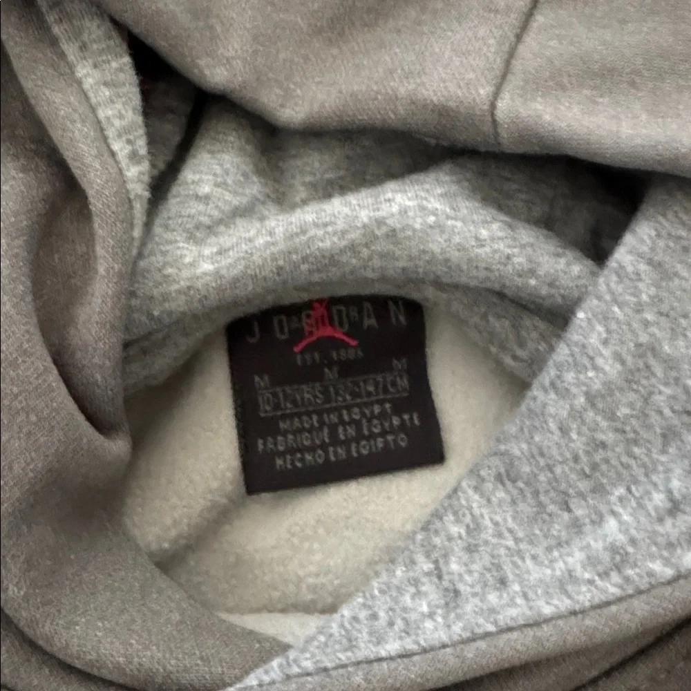 Jordan Gray Hoodie with Black Label